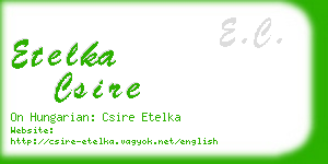 etelka csire business card